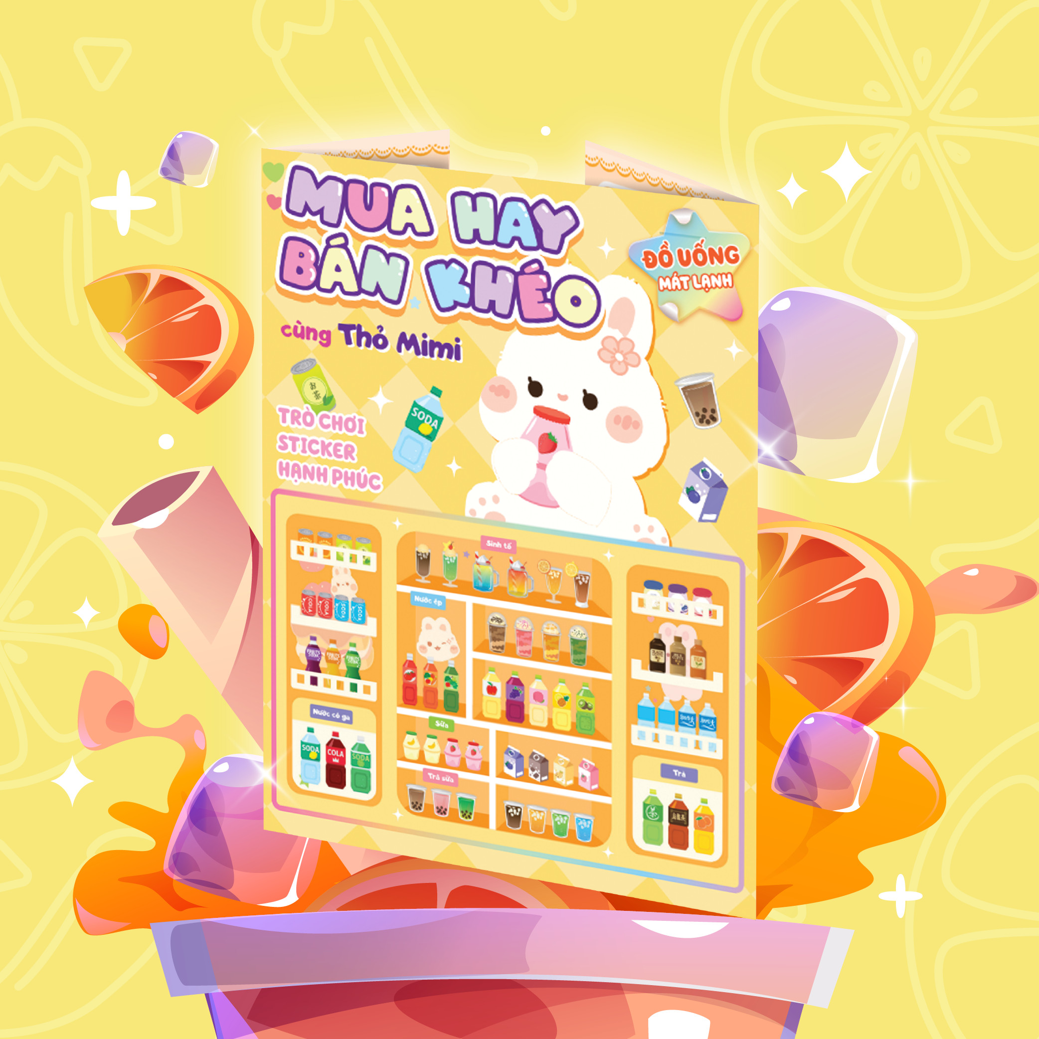Mua hay bán khéo cùng thỏ Mimi đồ uống mát lạnh (Hơn 60 stickers ...