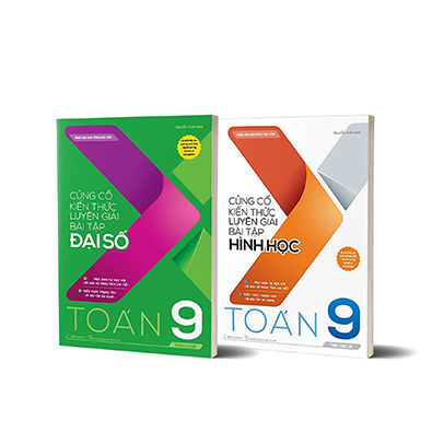 Combo Củng cố kiến thức luyện giải bài tập Đại số & Hình học Toán 9 (theo chủ đề)